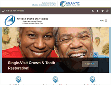 Tablet Screenshot of oysterpointdentistry.com